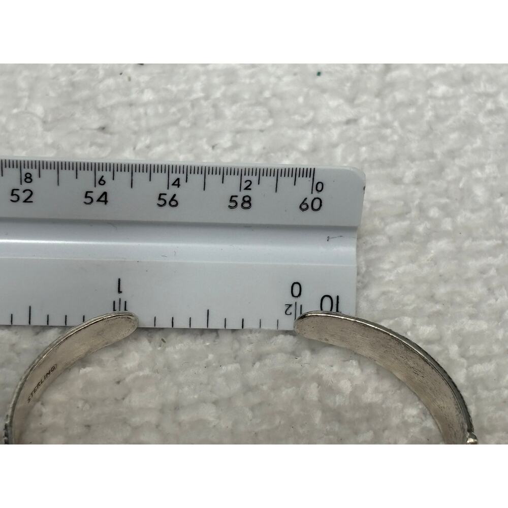 Solid Sterling Silver Native American Inspired Cu… - image 7